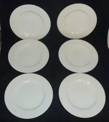 Set 6 Mikasa Classic Flair White Calla Lilies 10 3/4  Dinner Plates K1991 Uglow • $19.99