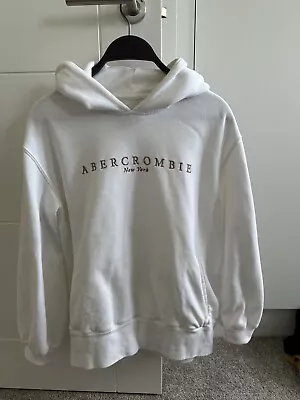 Abercrombie Hoodie XS White - Great Condition  • £10