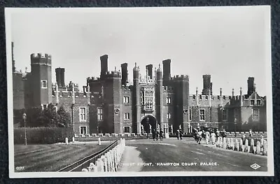 Vintage Real Photo Postcard West Front Hampton Court Palace Richmond Upon Thames • £1.99