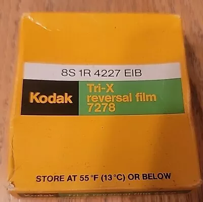 Kodak  Super 8 Tri-X Reversal Film 7278 Cartridge 50ft Sealed 3 AVAIL SOLD EACH  • £33.73