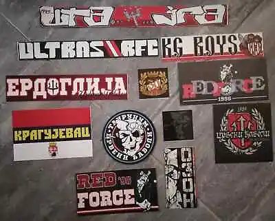 12 X Football Ultras Stickers Radnički Kragujevac-DEVILS • $12.76