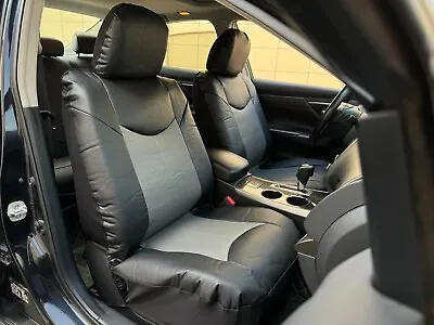 For Ford Mustang Mach-E Car Front Seat Covers Black Gray Leatherette 2PCS • $62.97
