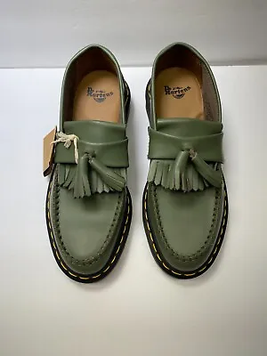 Dr. Martens Men's Adrian Tassel Loafer Olive Shoe Sz 7 • $119.59