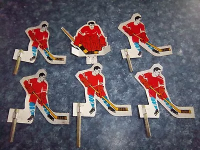 Tudor Red Team Players Metal  Table Top Hockey 1960's Lot # 3 • $21.81