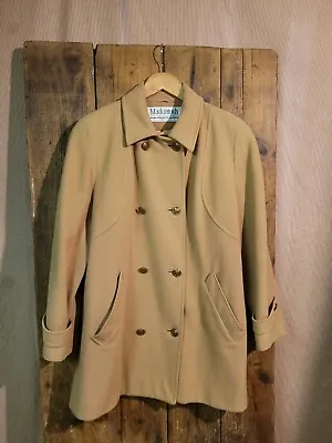 Womens MACKINTOSH NEW ENGLAND (Pure Wool )Classic Coat Uk Size 14 - 16. Pt • £10