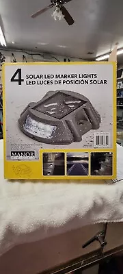 Manor House Solar LED Marker Lights Deck Lights Fence Lights Waterproof NIB • $49.99