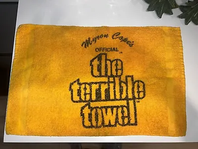 Vintage Pittsburgh Steelers Myron Cope's Official Terrible Towel NFL • $9.99