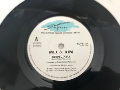 £2.99 • Buy Mel & Kim - Respectable 7  Vinyl Single Record