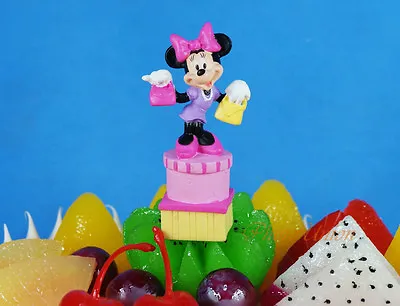 Disney Figure Model Minnie Mouse Gift Cake Topper Decoration K1099_B • £1.19