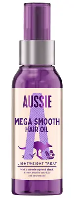 £12.99 • Buy Aussie - Mega Smooth & Repair Hair Oil 100ml, Lightweight Treatment
