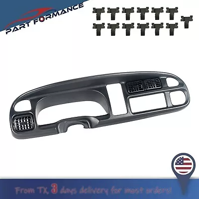 $37.28 • Buy Dash Board Bezel Cover Instrument W/Vents For 1998-2002 Dodge Ram 1500 2500 3500
