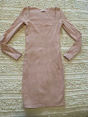 $17 • Buy Kookai Square Neck Long Sleeve Dress Sz 1 - Claypot