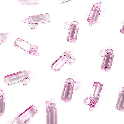 Baby Shower Charms: Pink Milk Bottles • £2.20