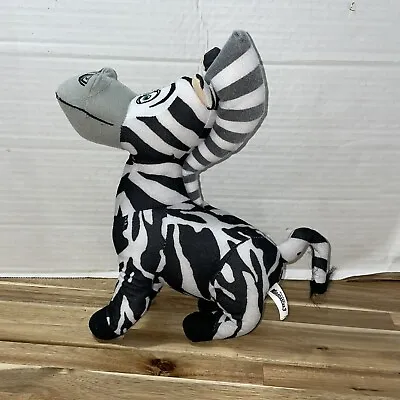 Madagascar 3 MARTY ZEBRA 13” Plush Stuffed Animal Toy Factory Black White  • $9