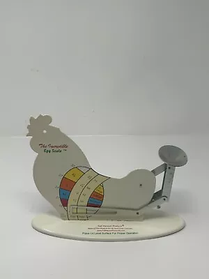 Used Vintage Harvest Products THE INCREDIBLE EGG SCALE Chicken Shaped Steel • $47.99