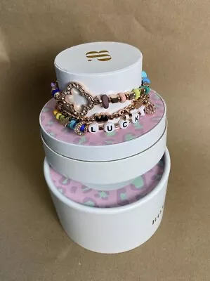 Ring Bomb Party Spring 2022 Bracelets Stack RBP4741 Lucky Charm Rainbow 3 Pc NEW • $145