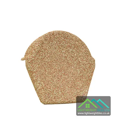 £16.99 • Buy Granulated Plastic Lightweight Roof Ridge Tile Endcap Conservatory Outbuild Shed