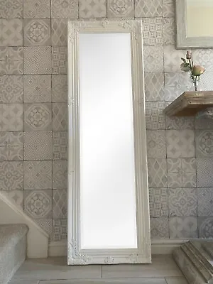 Tall Full-Length Wall Floor Dressing Mirror - Gold Silver Black White Or Cream • £65