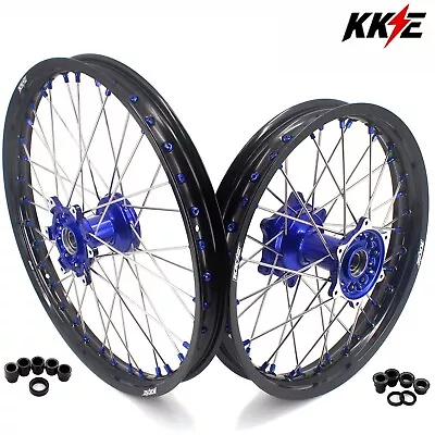 $449 • Buy KKE 21/19 Cast Wheels For Yamaha YZ125 YZ250 1999-19 YZ250F YZ450F 03-2018 Rims