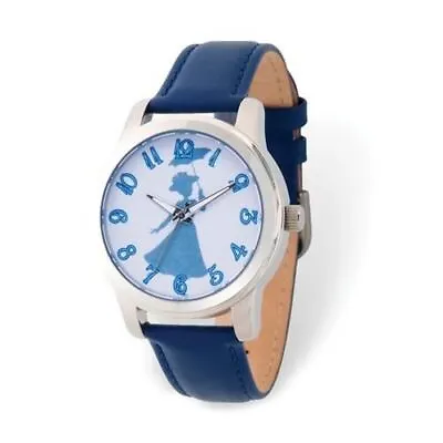 Disney Mary Poppins Silhouette Adult Blue Leather Watch • $54