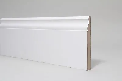 Skirting Board  White Primed MDF  Ogee  144 X 18 X 4400mm • £185