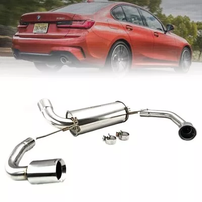 Megan Axleback Exhaust Kit Stainless Tips For 19+ 330i RWD 2.0 Turbo M Sport G20 • $513.95