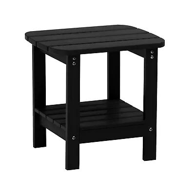 Clihome 18.9 Inch Side End Table Outdoor Double-Layer Patio Small Coffee Table • $79