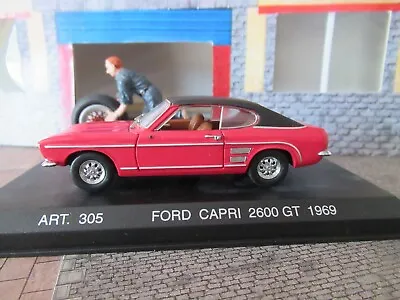 £5 • Buy Corgi Detail Cars 1969 Ford Capri 2600 Gt - Red/black Scale 1:43 Art. 305