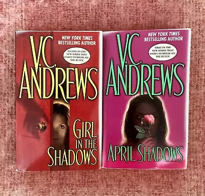 VC Andrews ‘April Shadows’ & ‘Girl In The Shadows’ The Shadows Series PB Books • £4