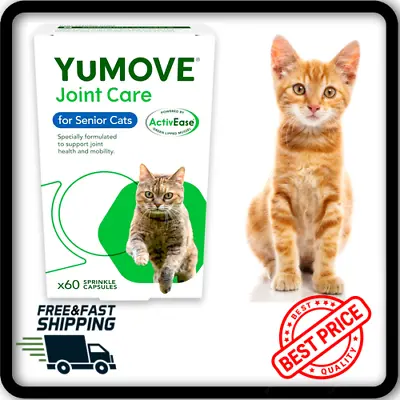 YuMOVE Senior Cat | Joint Supplement For Older Stiff Cats| 60 Capsules • £16.99