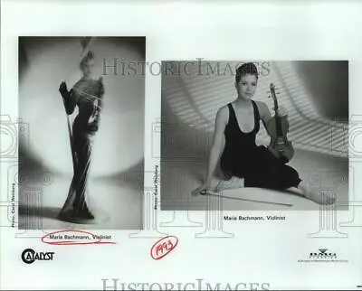 1993 Press Photo Violinist Maria Bachmann In Two Poses - Sap02650 • $19.99