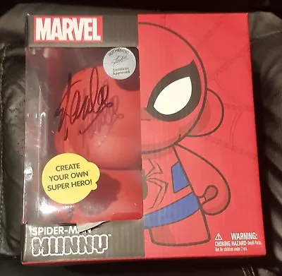 Marvel Stan Lee Signed Spider-man Munny World Kidrobot • £500