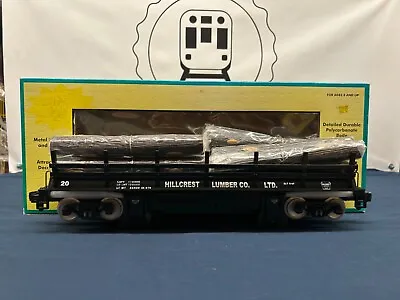 Mth G Scale Hillcrest Lumber #20 Operating Flat Car W/ Logs 70-79003 NEW • $239.99