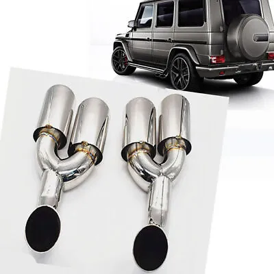Rear Exhaust Sport Muffler Pipe Tips For Benz G W463 G500 G55 G63 2007-2015 AMG • $329.31