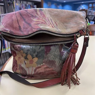 Patricia Nash LUZILLE Convertible Leather Backpack Purse ~ Tropical Dreams $249 • $69.99