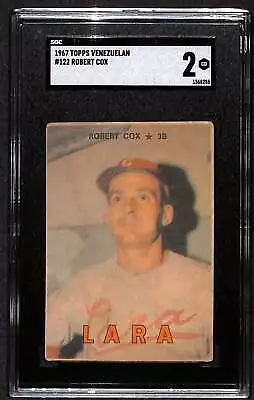 1967 Topps Venezuelan #122 Bobby Cox HOF RC SGC 2 G C88365 • $150