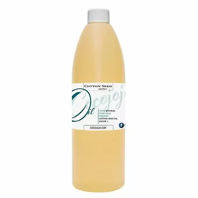 100 Pure Cotton Seed Oil Natural Cold Pressed Extra Virgin Unrefined Oil 16 Oz • $28.58