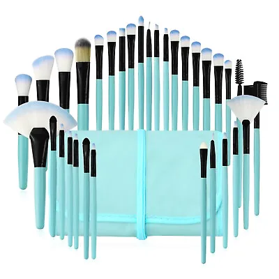 32pcs Makeup Brush Set Eyeshadow Powder Foundation Face Cosmetic Brush Free Bag • $9.99