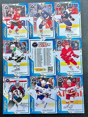 2024 National Hockey Day Card Un-cut Sheet - Hockey Hall Of Fame Canada Only!! • $9.95