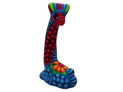 Talavera Giraffe Mexican Pottery Guerrero Home Decor Home Decor Folk Art 9.25  • $34