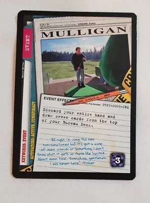 1997 The X Files CCG Mulligan Collectible Card Game • $5.99