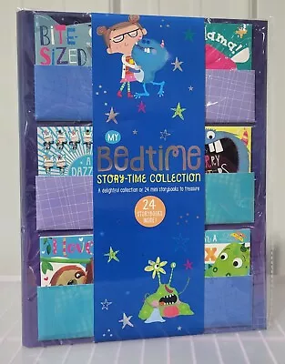 My Bedtime Story Time Collection 24 Mini Story Book Set W/ Oversized Book Holder • $18.95