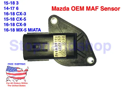 New OEM Mass Air Flow Sensor MAF For MAZDA 3 6 CX-3 CX-5 CX-9 MX-5 2.0L 2.5L  • $89.97