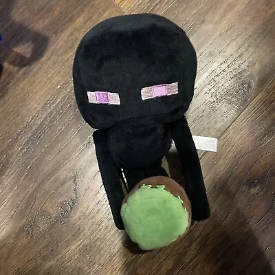 Minecraft Happy Explorer Enderman Plush Stuffed Toy Grass Block 2017 Mojang • $14.95