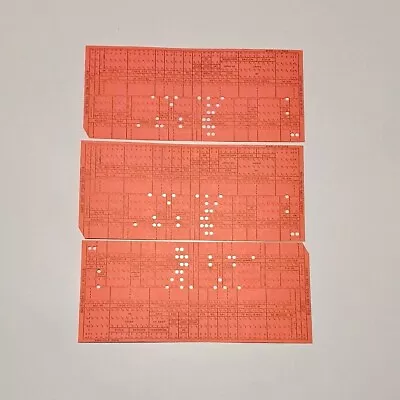 Southern Sales Service Computer Punch Cards (Punched) (QTY 3) Rare • $11.99