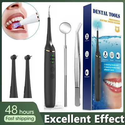 $8.95 • Buy Powerful Ultrasonic Plaque Remover For Teeth With 5 Modes - Dental Tooth Cleaner