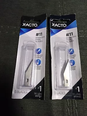 2 Packs Of 5pc X-ACTO X221 No 11SS Stainless Steel Knife Blades 10 Blades • $9.49