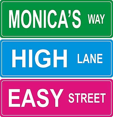 Custom Street Sign - 4x12 Inches • $10.99