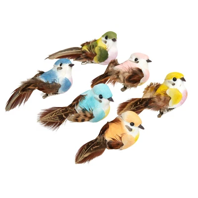 $21.51 • Buy Factory Direct Craft Assorted Feathered Mushroom Birds