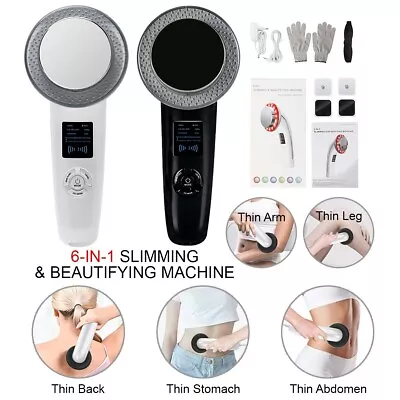 $66.97 • Buy 6 In 1 Ultrasonic Cavitation Fat Burner Body Slimming & Face Skin Beauty Machine